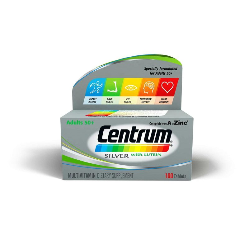 Centrum Silver W Lutein 100 Capsules