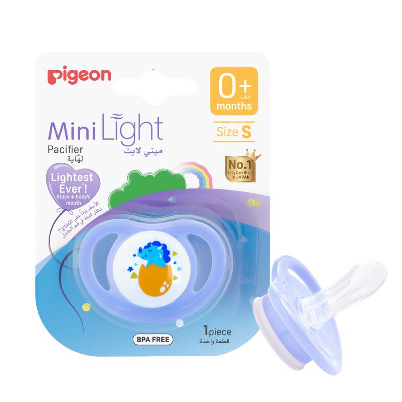 Pigeon Mini Light Pacifier Blue +0 months