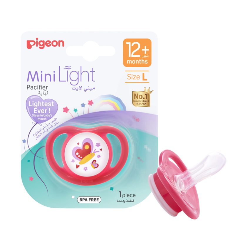 Pigeon Minilight Pacifier Red +12 months
