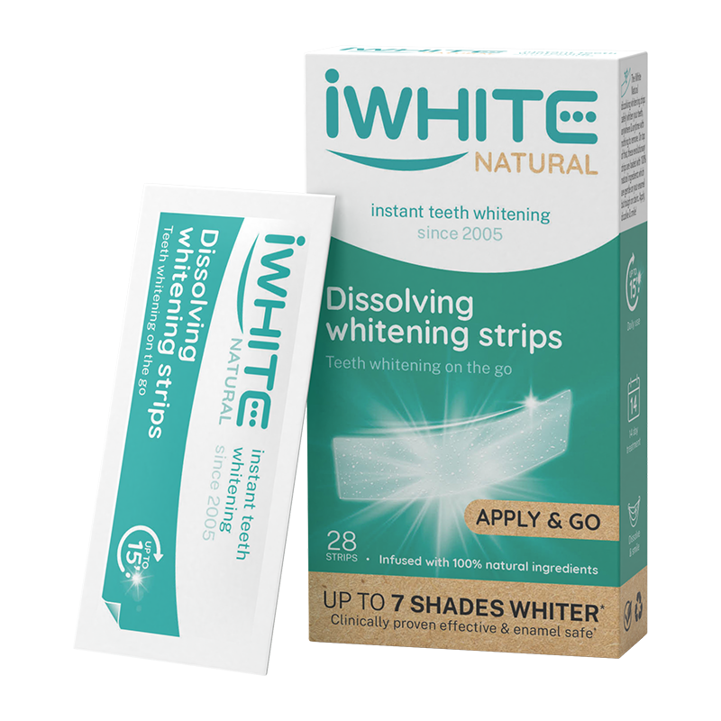 iWhite Natural Dissolving Whitening Strips 28Pcs