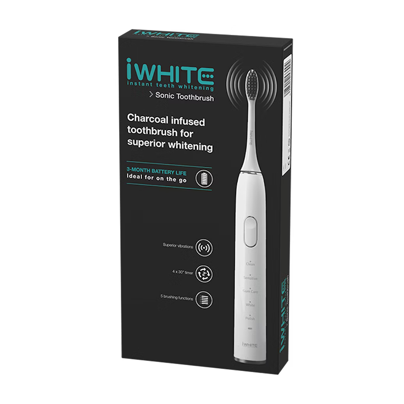 Iwhite Electrical Toothbrush Charcoal Infused For Superior Whitening