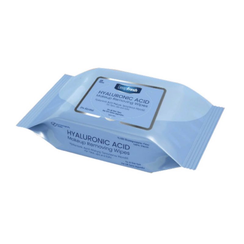 Deepfresh Hyaluronic Acid Make Up Removing Wet Wipes 25 Pcs