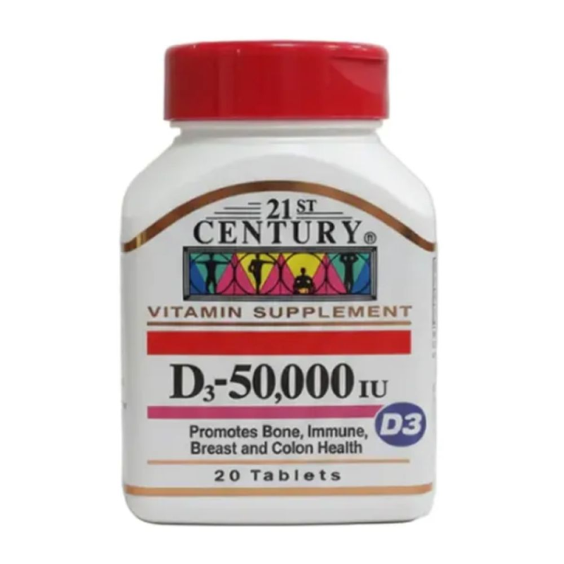 21St Century Vitamin D3 50000 Iu Tablet 20'S