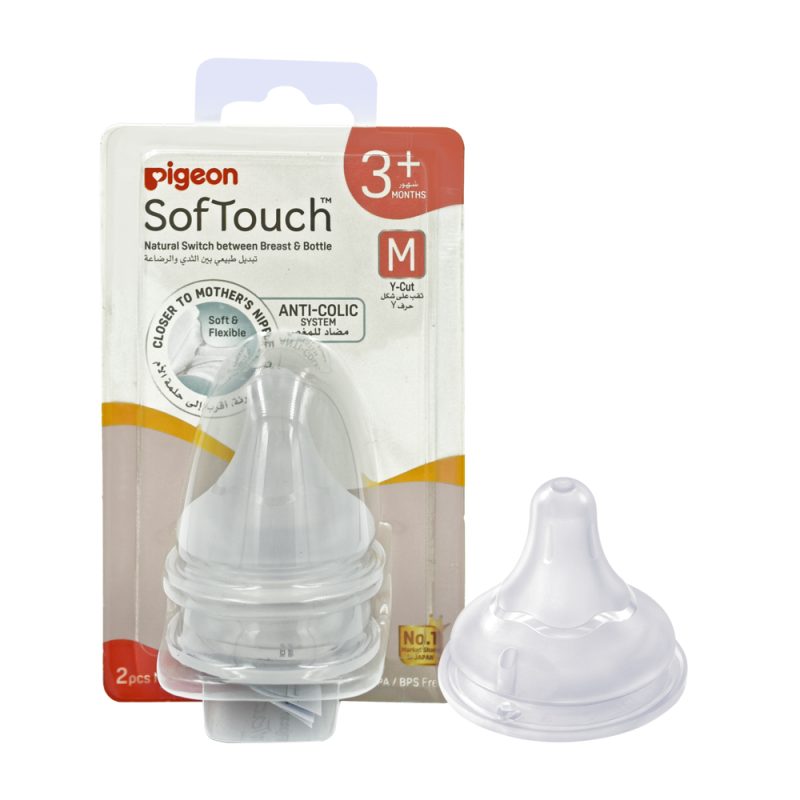 Pigeon Softouch Nipples (M) 2Pcs