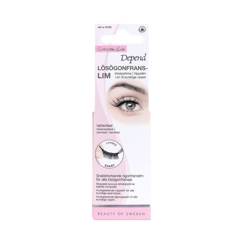 Depend Eyelashes Glue Waterproof Black