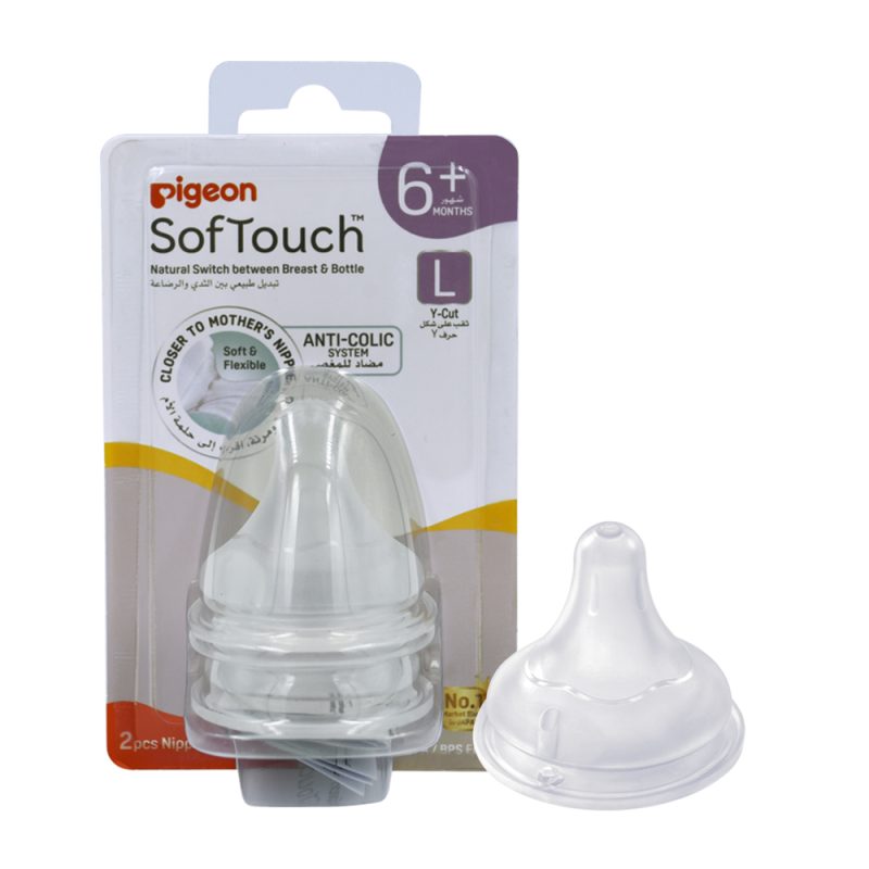 Pigeon Softouch Nipples (L) 2pcs