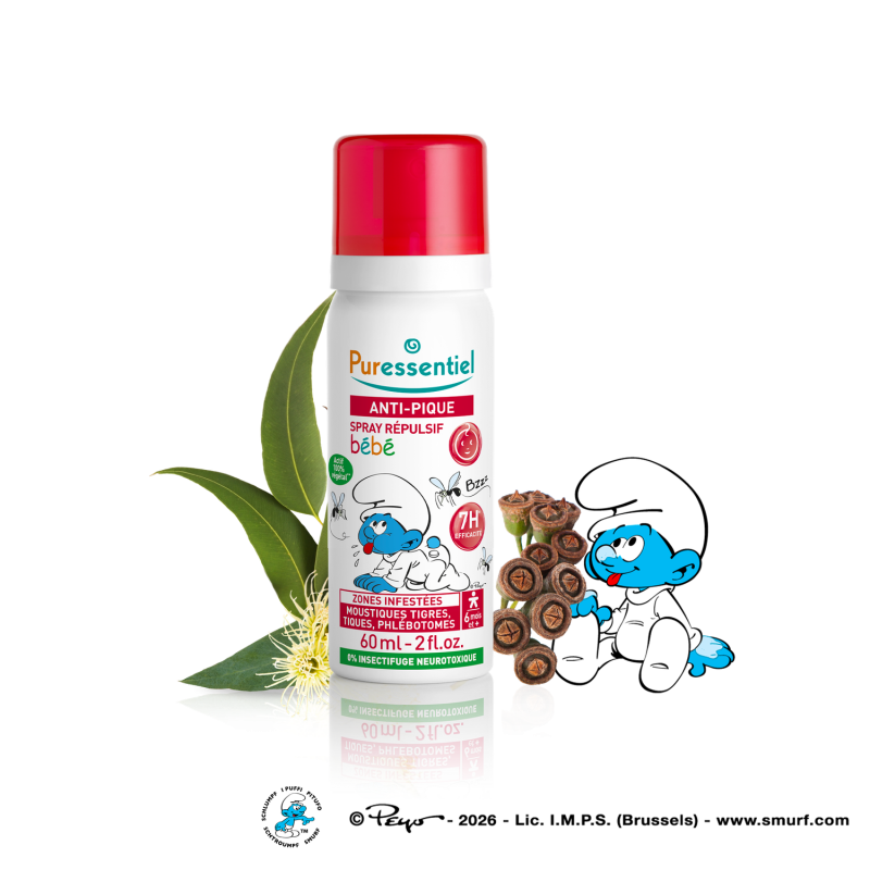 Puressentiel Anti-Bite & Anti-Sting Baby 6+M Repellent Spray 60Ml