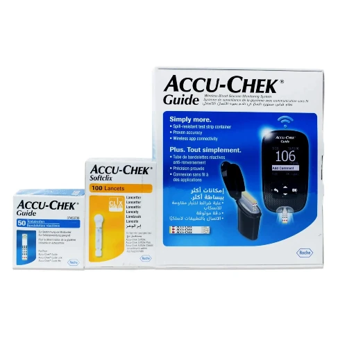 Accu Chek Guide + 50 Strips + Lancets