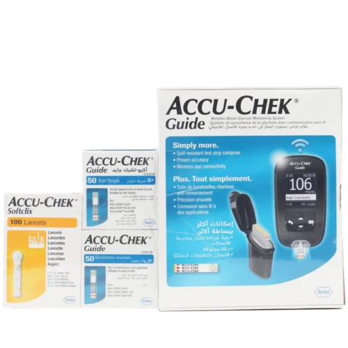 Accu Chek Guide Kit Machine + 100 Strips + 100 Lancets