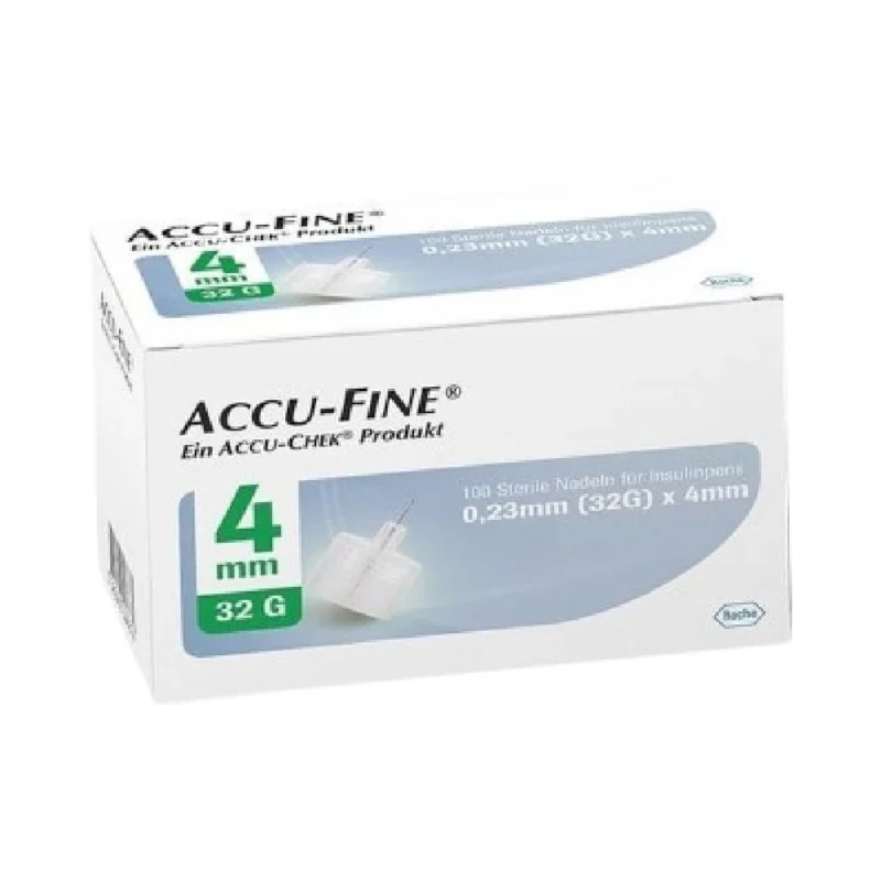 Accu Fine 4 Mm Insulin Pen Needles