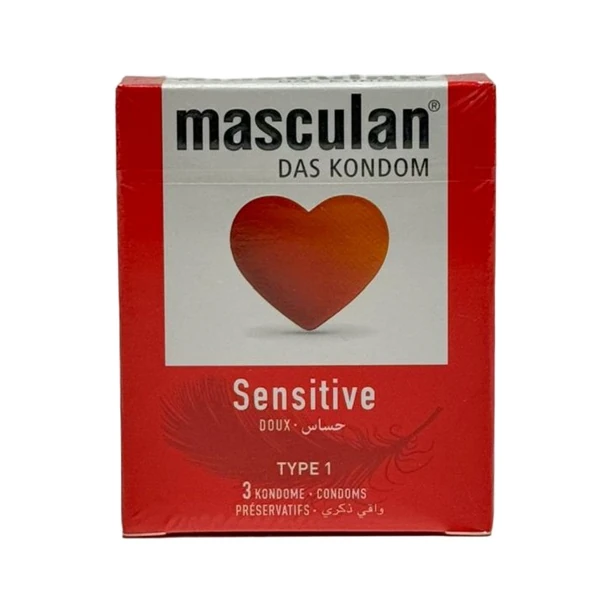 Masculan Sensitive Condoms 3 pcs