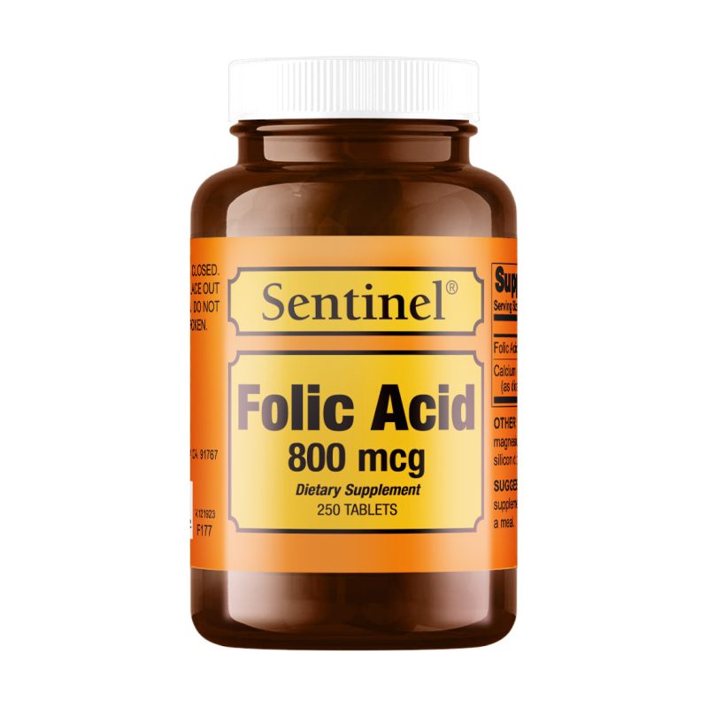 Sentinel Folic Acid 800 Microgram 250 Tablets
