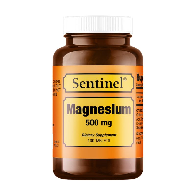 Sentinel Magnesium 500 Mg 100 Tablets