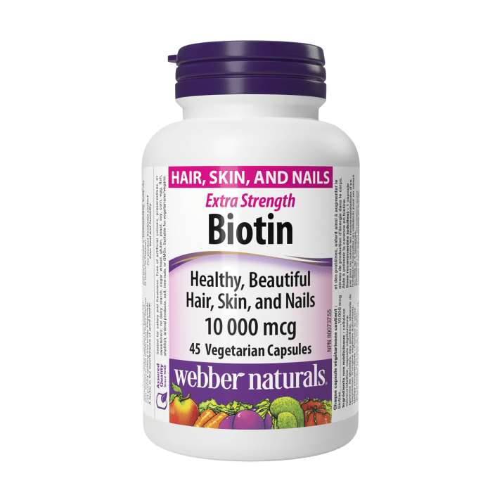 Webber Naturals Biotin 10000 Mcg 45 Cap