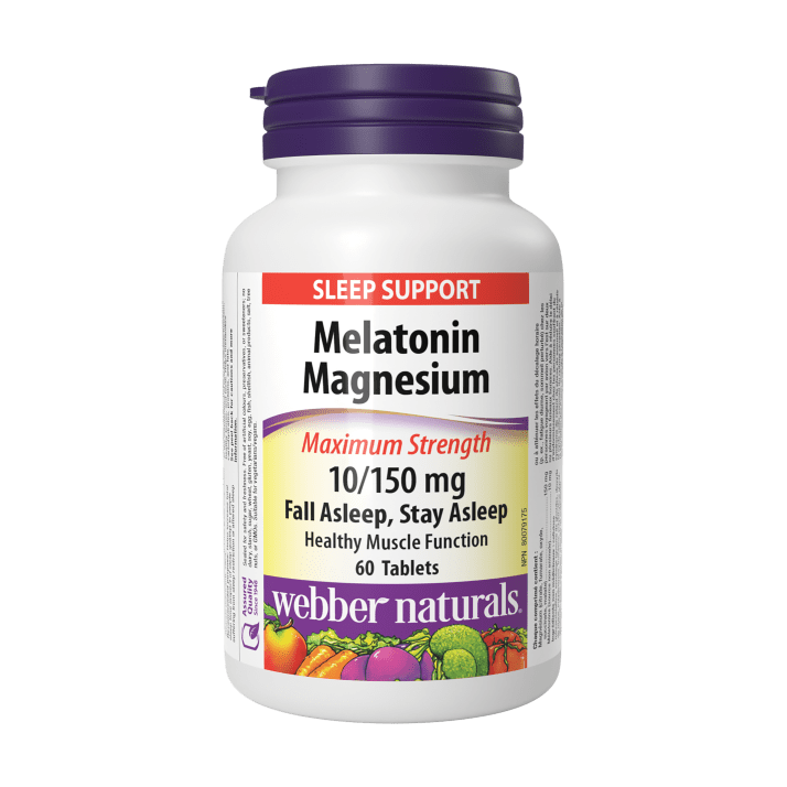 Webber Naturals Melatonin Magnesium 10 / 150 Mg 60 Tab