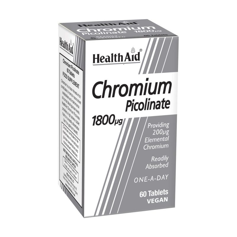 Health Aid Chromium Picolinate 1800 Mg 60 Tablets