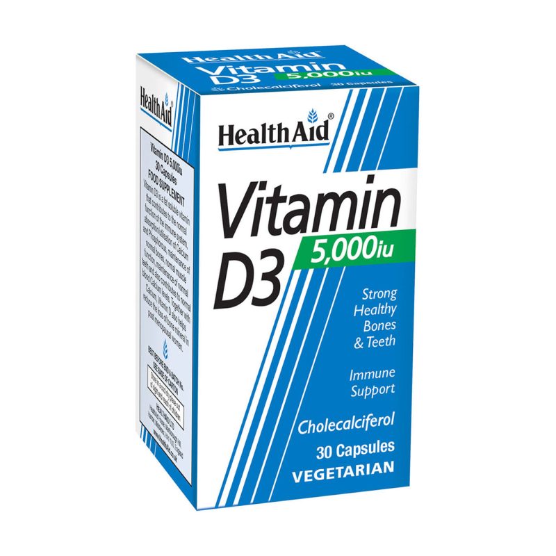 Health Aid Vitamin D3 5000 Iu 30 Cap