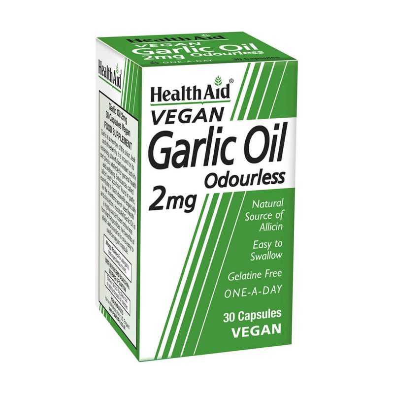 Health Aid Garlic Oil Odourless 30 Tablets