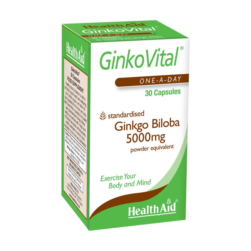 Health Aid Ginkgo Vital 5000 Mg 30 Capsules