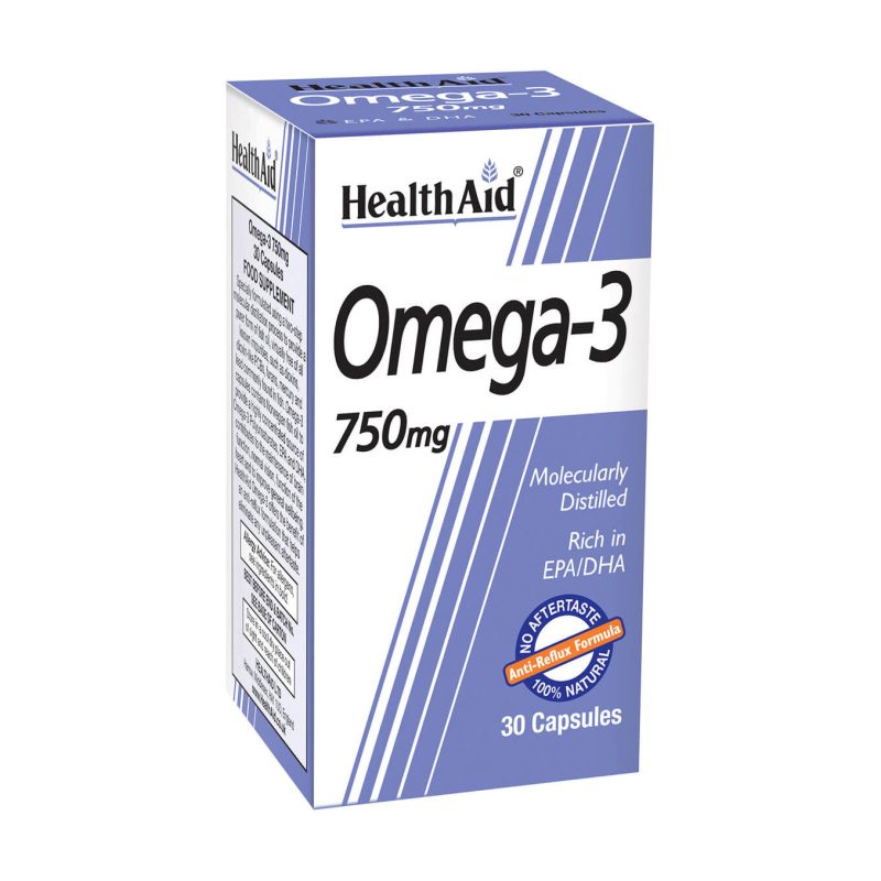 Health Aid Omega 3 750 Mg 30 Capsules