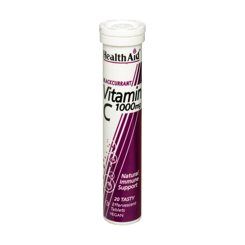 Health Aid Vit C Blackcurrant 1000 Mg