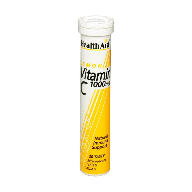 Health Aid Vitamin C 1000 Mg Lemon 20 Effervescent Tablets