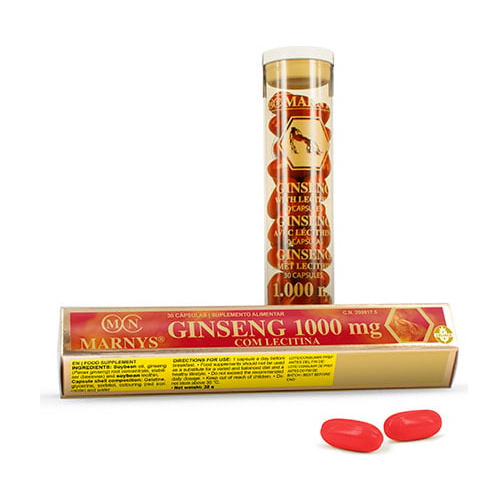 Marnys Ginseng 1000 Mg With Lecithin 30 Capsules