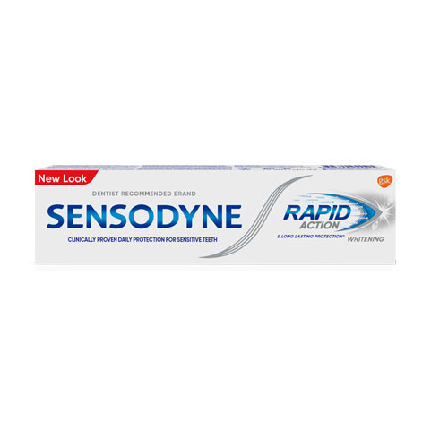 Sensodyne Rapid Action Whitening Toothpaste 75ml