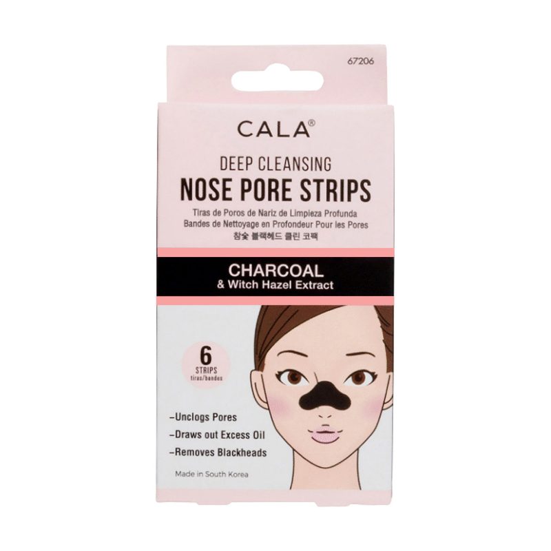 Cala Deep Cleansing Nose Pore Charcoal Strips 6Pcs