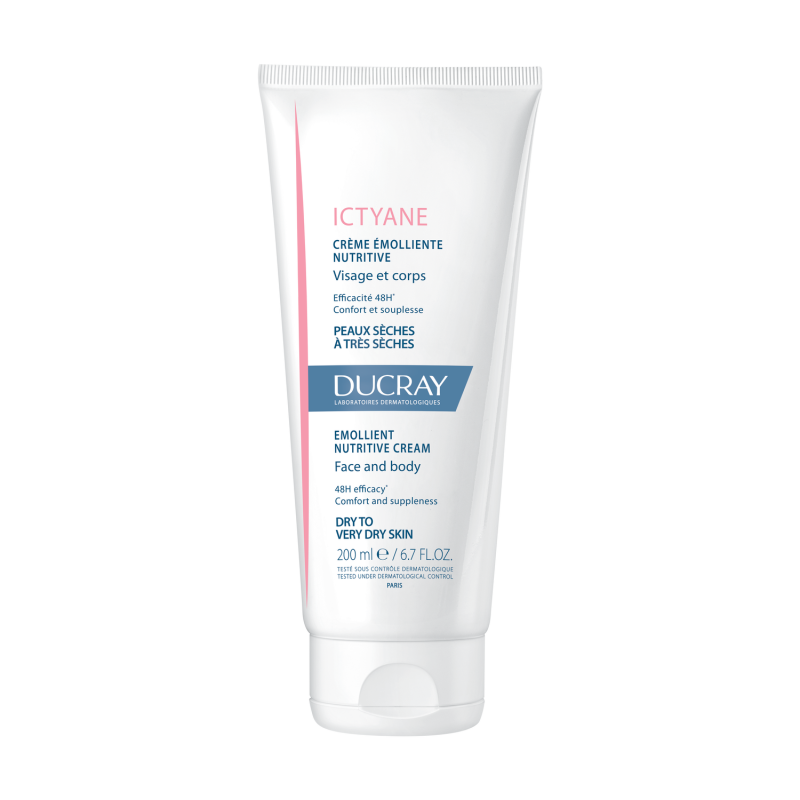 Ducray Ictyane Emollient Nutritive Cream Face And Body 200Ml