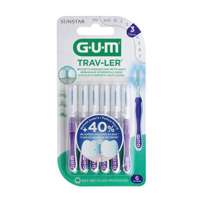 Gum Traveler Interdental Brush 1.2mm 1512