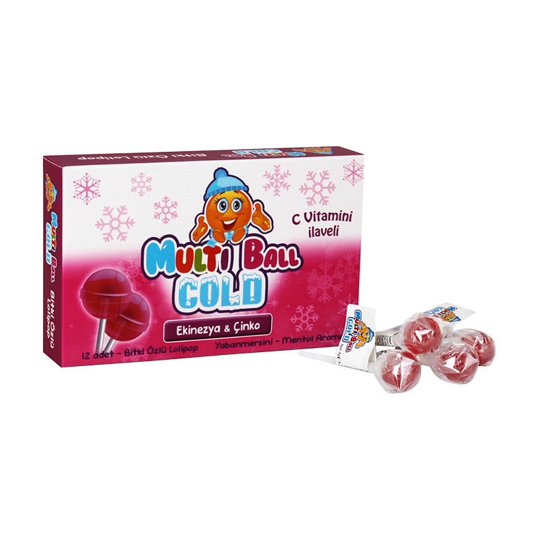 Multiball Cold Lollipop Blueberry And Mentol 12 Pcs