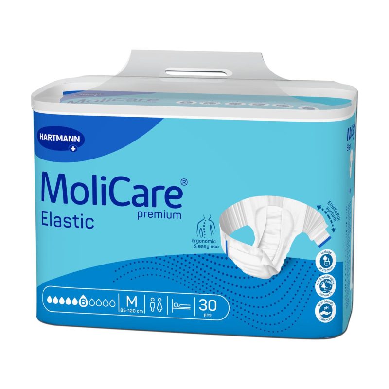 Molicare Premium Elastic Adult Diapers Medium 30Pcs