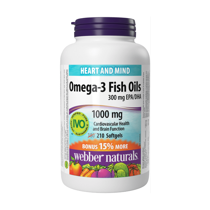 Omega 3 Fish Oil 1000mg 210cap Webber Naturals