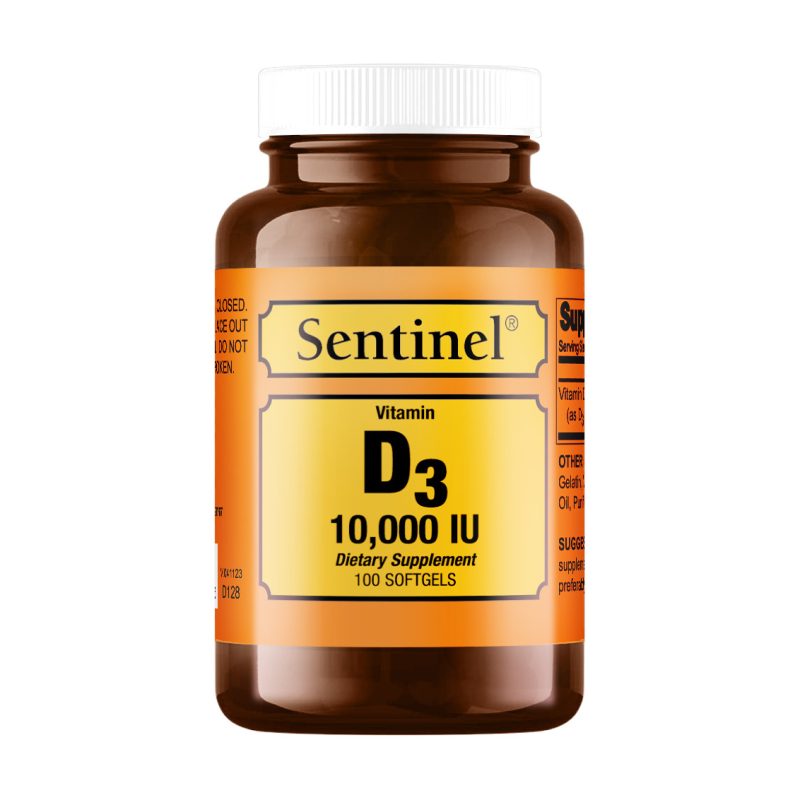 Sentinel Vitamin D3 10,000 Iu 100 Softgel