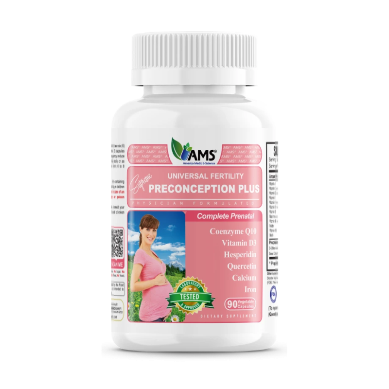 Ams Universal Fertility Preconception Plus Cap 90 Pieces