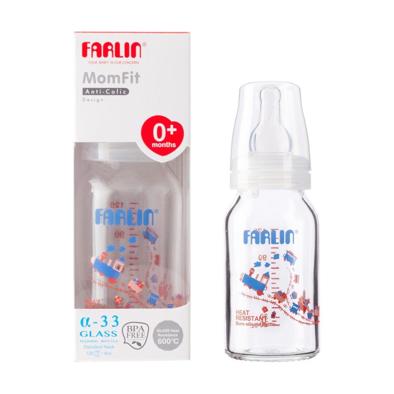 Farlin Glass Feeding Bottle 120ml
