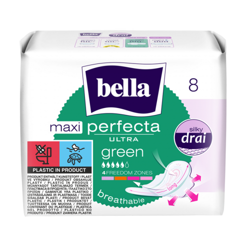Bella Perfecta Ultra Maxi Green Silky Drai 8Pcs