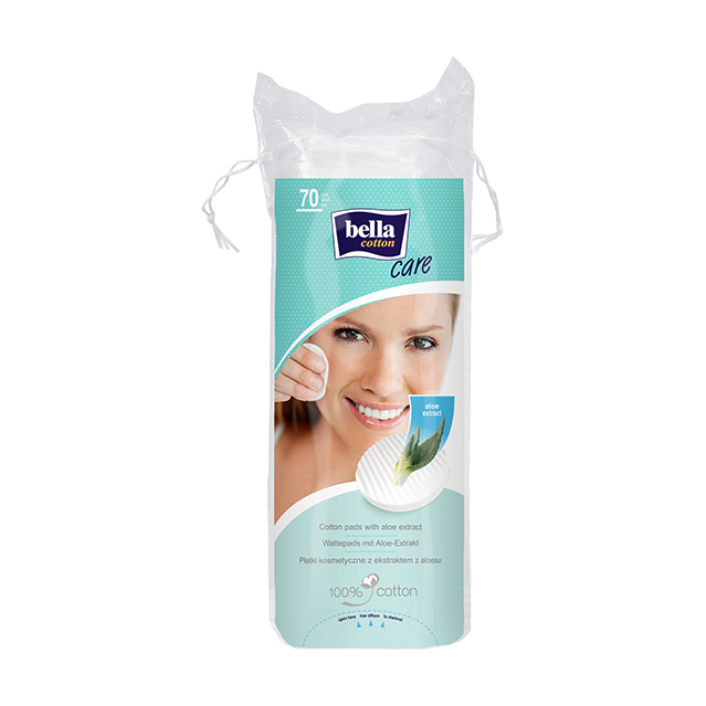 Bella Cotton Makeup Pads With Aloe Vera 70 Pcs