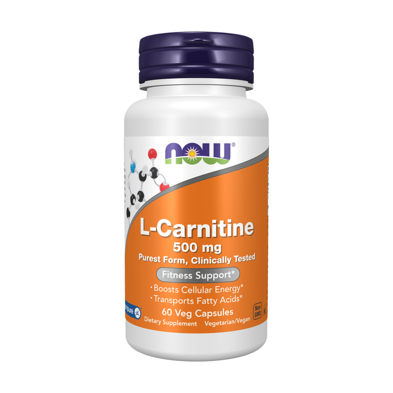 Now L-Carnitine 500Mg 60 Veg Cap