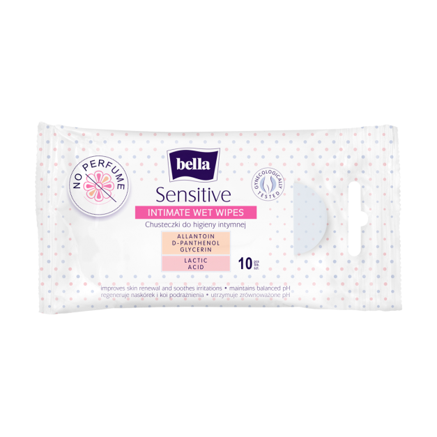 Bella Sensitive Intimate Wet Wipes 10'S