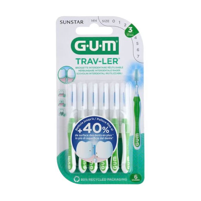 Gum Proxabrush Ultra Brush (1414) 1.1Mm 6 pc