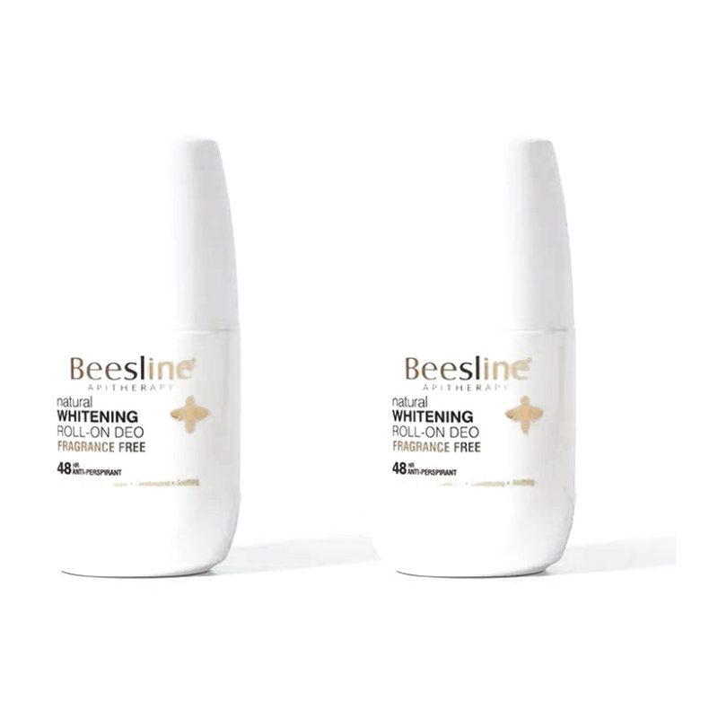 Beesline Natural Whitening Fragrance-Free Roll-On Deodorant (1+1 Free)