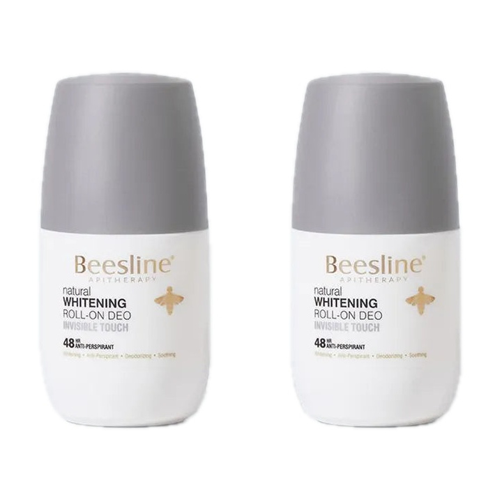 Beesline Natural Whitening Invisible Touch Roll-On Deodorant (1+1 Free)