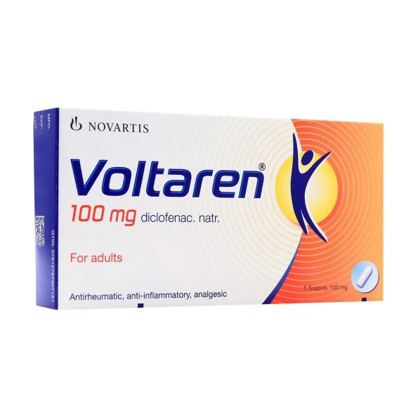 Voltaren 100 mg 5 Suppositories