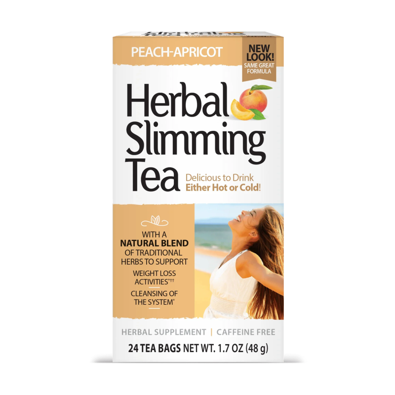21St Century Herbal Slimming Tea, Peach Apricot - 24 Bags