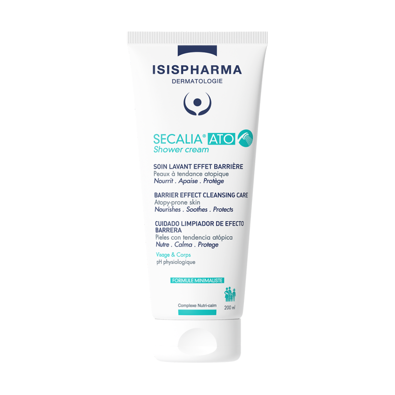Isispharma Secalia Ato Shower Cream - Barrier Effect Cleanser For Atopy-Prone Skin 200Ml