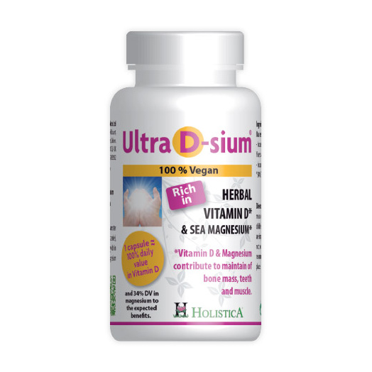 Holistica Ultra D-Sium Vitamin D And Marine Magnesium 60 Cap