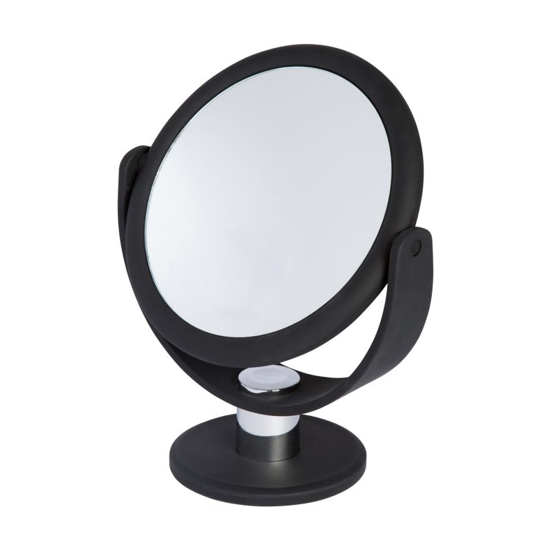 Cala Soft Touch Vanity Mirror Black (10X)