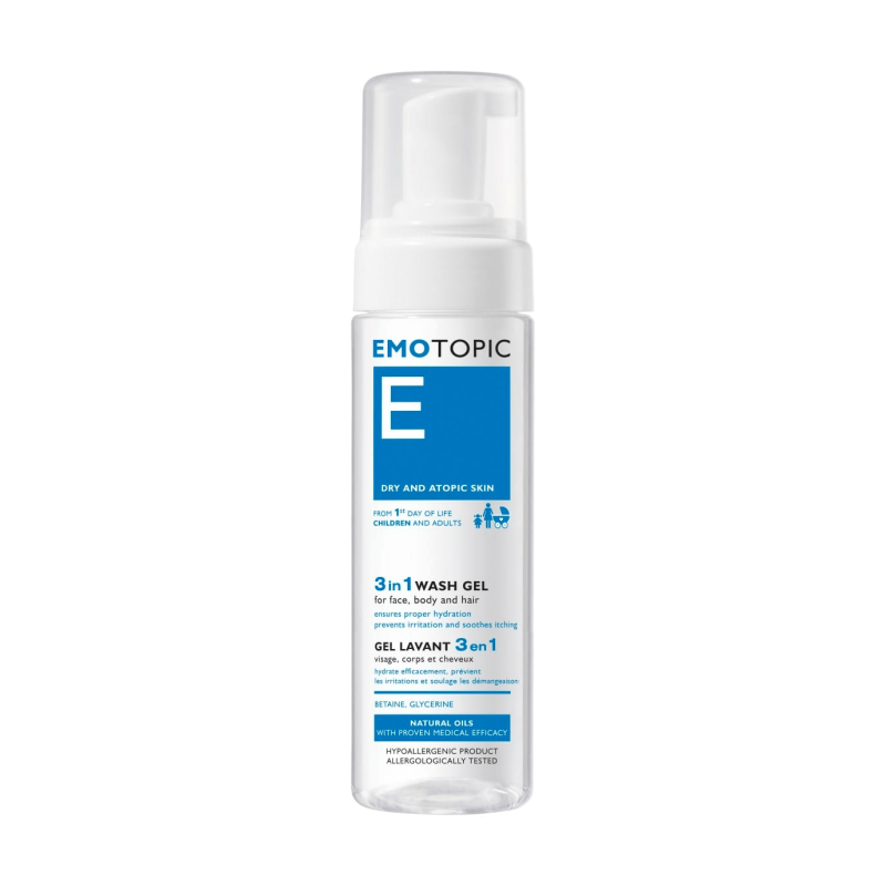 Emotopic 3 In 1 Foaming Hair Face & Body Wash 200ml